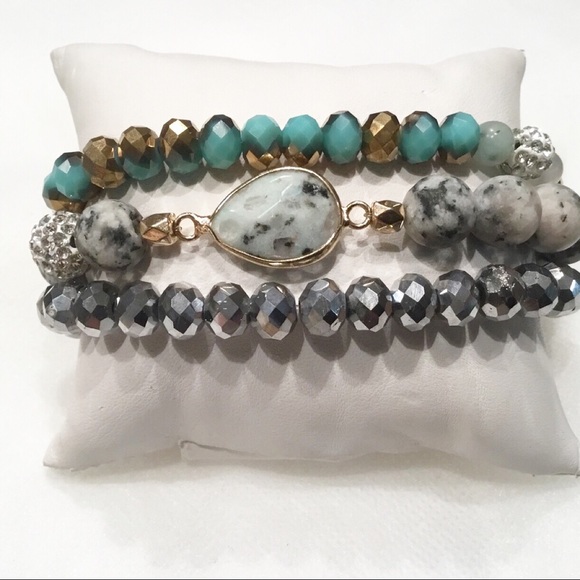 Fashion Jewelry Jewelry - Faceted Stone and Bead Bracelets